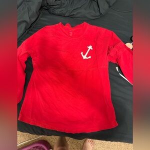 Bubba gump long sleeve red size medium shirt